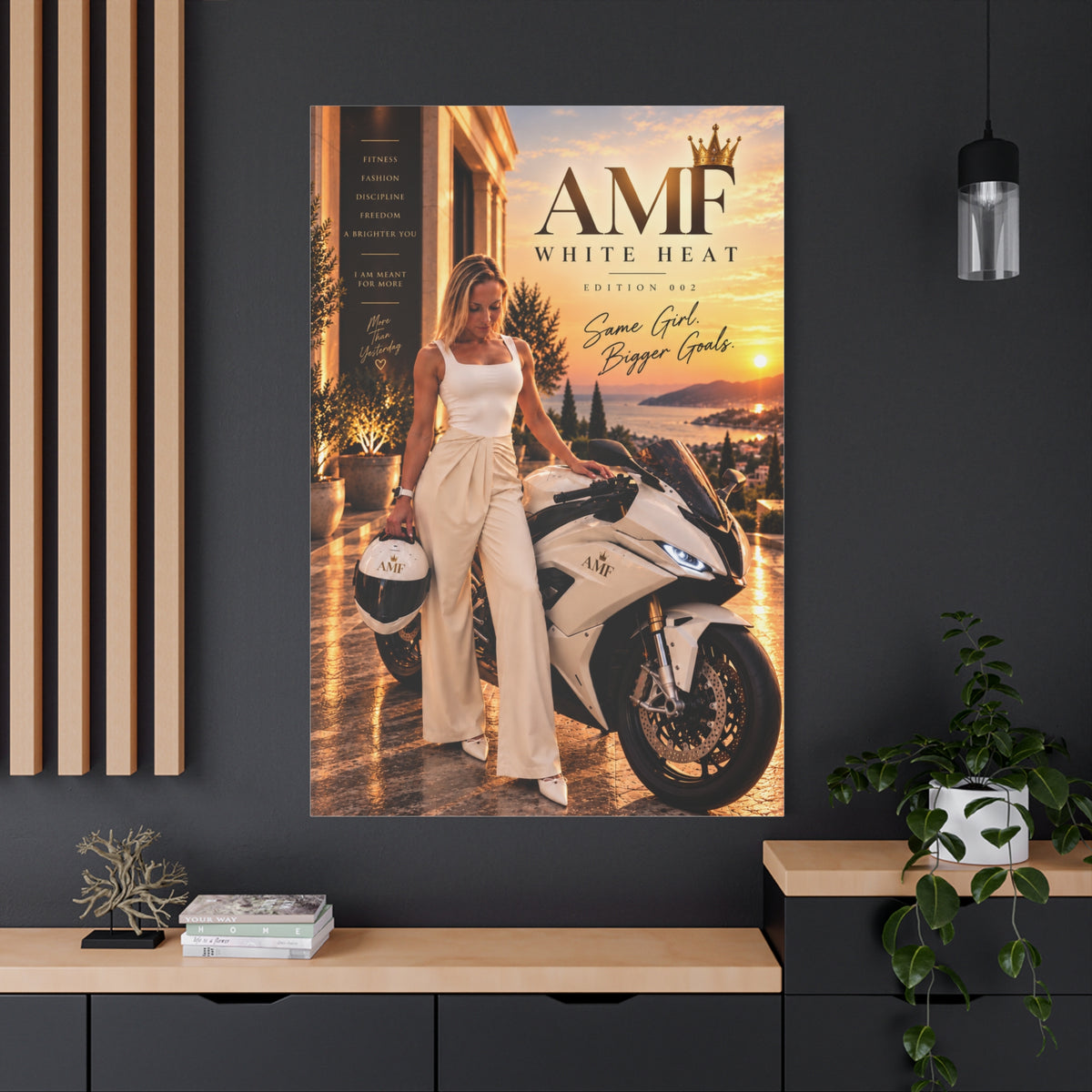 AMF WHITE HEAT — Edition 002 | Statement Canvas Wall Art