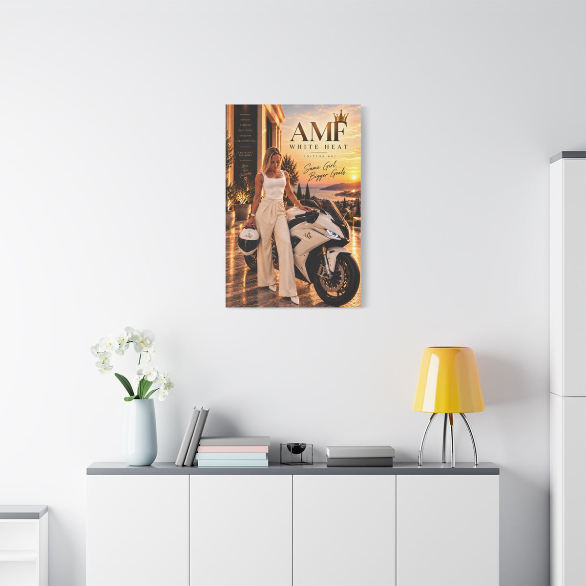 AMF WHITE HEAT — Edition 002 | Statement Canvas Wall Art