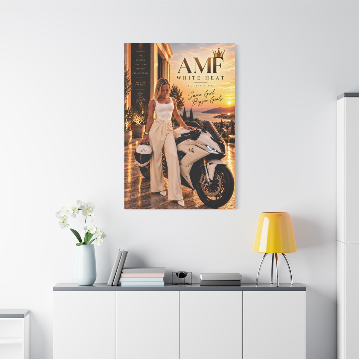 AMF WHITE HEAT — Edition 002 | Statement Canvas Wall Art