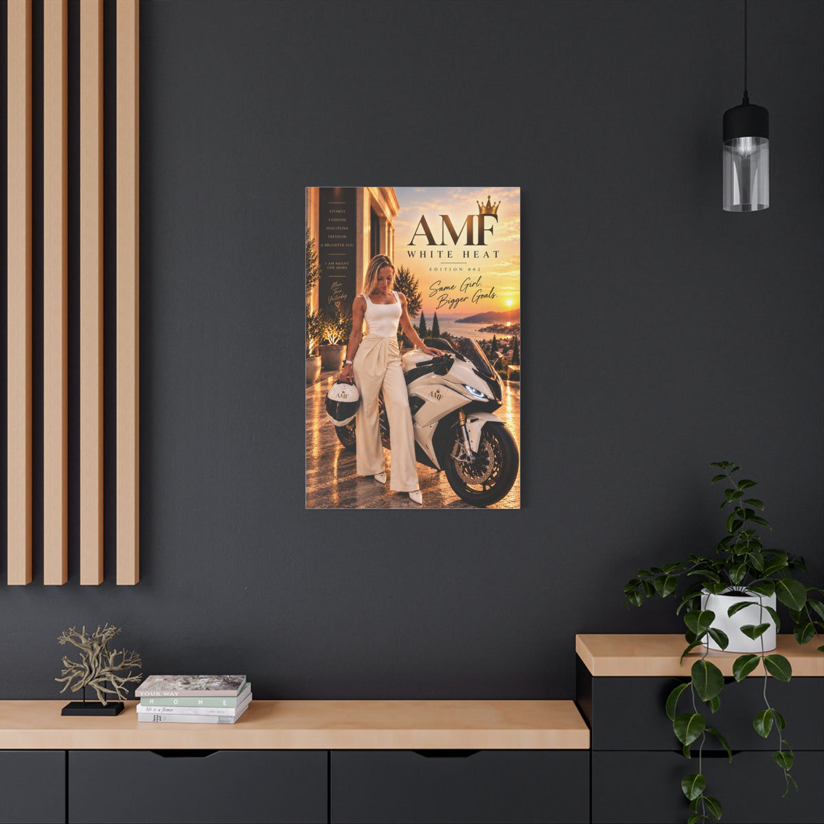 AMF WHITE HEAT — Edition 002 | Statement Canvas Wall Art