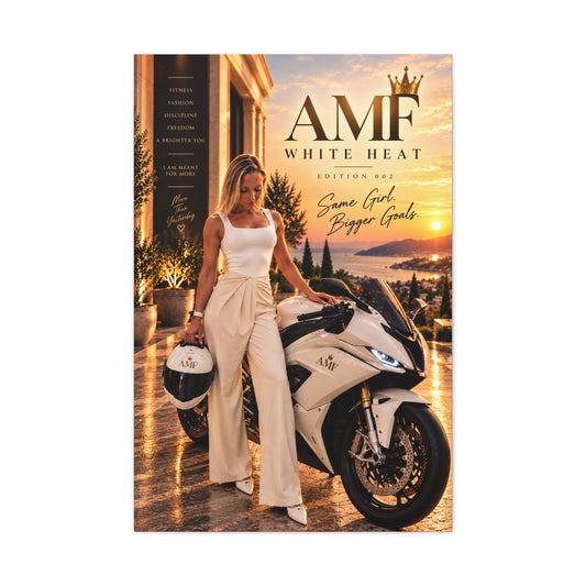 AMF WHITE HEAT — Edition 002 | Statement Canvas Wall Art