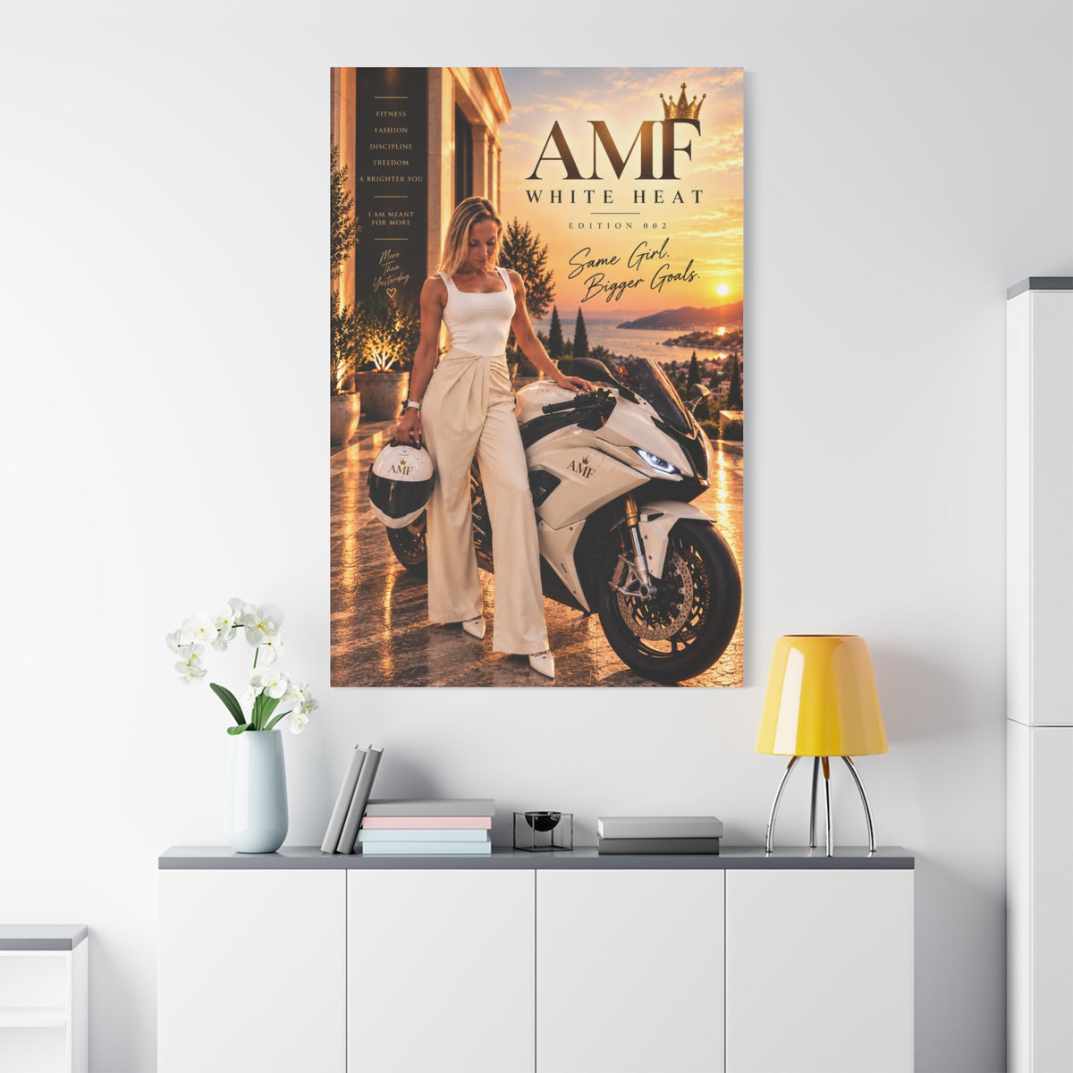 AMF WHITE HEAT — Edition 002 | Statement Canvas Wall Art
